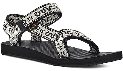 Teva Original sport- och utomhussandaler för kvinnor, Bandana vit svart, 39 EU