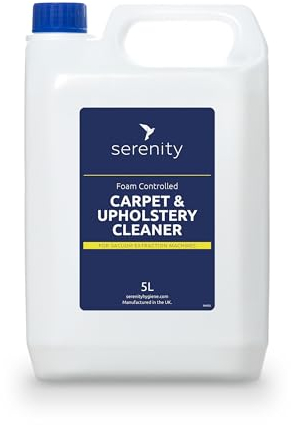 Premium Concentrated Carpet & Upholstery Shampoo for Vacuum Extraction Machines Wild Fig & Cassis Scent 5 Litre Pack of 1