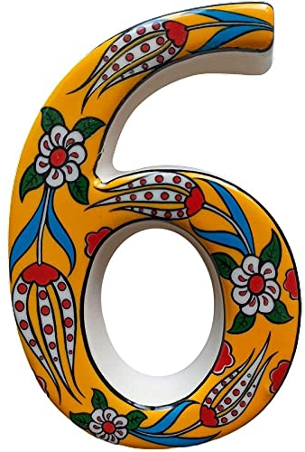 Letrero de inauguración de cerámica grande, letrero de dirección de cerámica, letrero de número de casa, letrero de puerta, personalizado, decorado a mano, regalos de inauguración de la casa