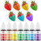 Fettlösliche Lebensmittelfarbe 7 Farben X 12ml, Waysroma Hochkonzentriert Lebensmittelfarbe Ölbasis für Schokolade Food Coloring für Tortendeko, Cupcake, Backen, Zuckerguss, Fondant