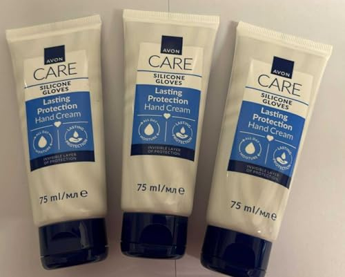 3 x Avon Hand Creams for hands nails and cuticles 75ml (3 x 75ml, Silicone & Glycerine)