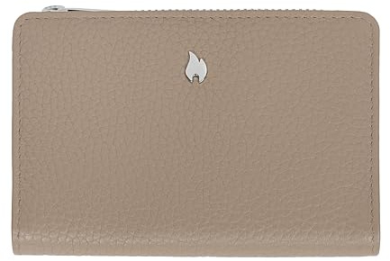Zippo Geldbörse – Leder – Taupe – Edles Portemonnaie für Damen – Portmonee mit RFID-Schutz – Ideal für Münzen, Karten und Scheine
