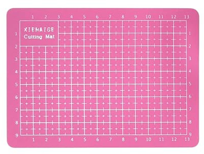 Livawnd A6 Mini Cutting Mat Pink – Self Healing Cutting Mat for Sewing, Craft Mat with Accurate Grid Lines and Measurement, Rotary Cutting Mats for Quilting, Crafting, DIY Projects and Sewing Needs