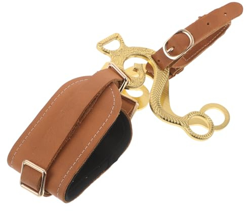DIYEAH Brida sin Bocado Ajustable para Caballos Cabezada de PU Duradera Brida para Entrenamiento y Competición Ecuestre Equipo Cómodo para Paseos y Salto Accesorio Versátil para