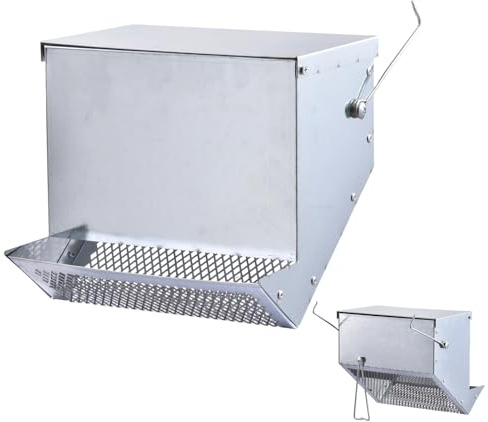 Kaninchen-Futterautomaten – Automatischer Futternapf mit Deckel | Kaninchen Heu Futterspender | Für Kleintierpflege Innen- und Außenbereich, Für Hamster Frettchen Vögel