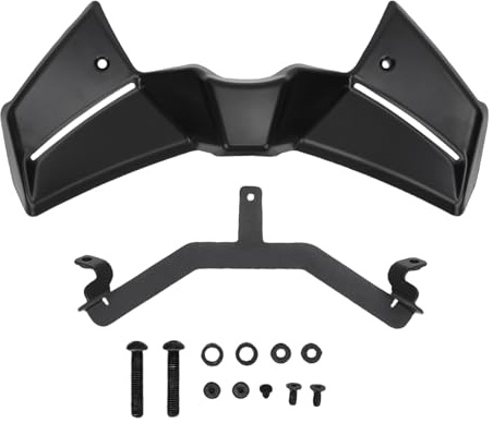 KIMISS Kit de Alerón Delantero para Motocicleta, Winglet Aerodinámico de Fuerza Descendente para MT-09 MT-09 SP Y-AMT 2024-2025 con Fijación Rápida, No Requiere Perforación (Black)