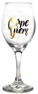 Art Deco Home - Copa Vino x6 Carpe Diem 20 cm - 14523SG