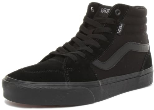 Vans Herren Filmore Hi Sneaker, Suede Canvas Black Black, 43 EU