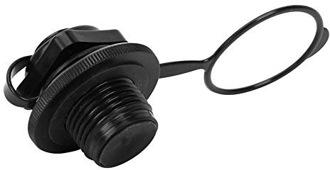 24 mm Luftventil-Ersatz, 23,9 mm schwarzer Kunststoff, Ersatz-Luftventil für Schlauchboote, Luftventil, Ersatz-Luftventil für Kajak-Luftventil