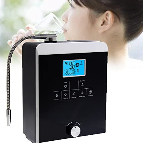 Máquina Ionizadora De Agua Alcalina, ORP+500 A -800 Ph 3.5-10.5 Agua Ácida Alcalina, Máquina Purificadora De Agua Calentamiento Instantáneo 58°c/3.8 Pulgadas Pantalla Lcd Máquina De Agua Iónica