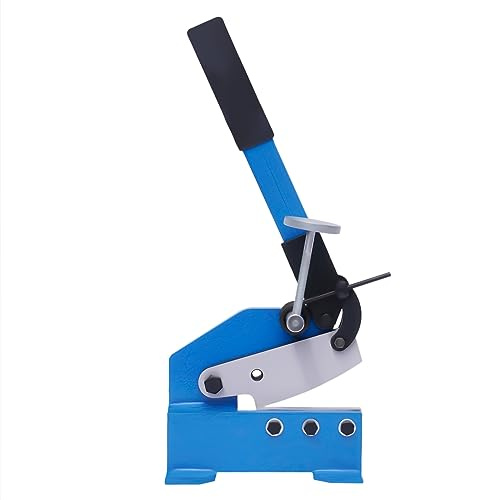 125mm Heavy Duty Metal Cutting Shear Guillotine Shears Hand Lever Metal Cutter,The Handle Resistant to Rust,for Cut Sheet, Flat and Round-Steel
