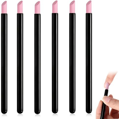 JUGUTA 6 Piezas De Lima De Uñas De Piedra De Doble Cabezal De Cuarzo, Herramienta Para Quitar Cutículas, Cortar, Pulidor, Herramienta De Manicura