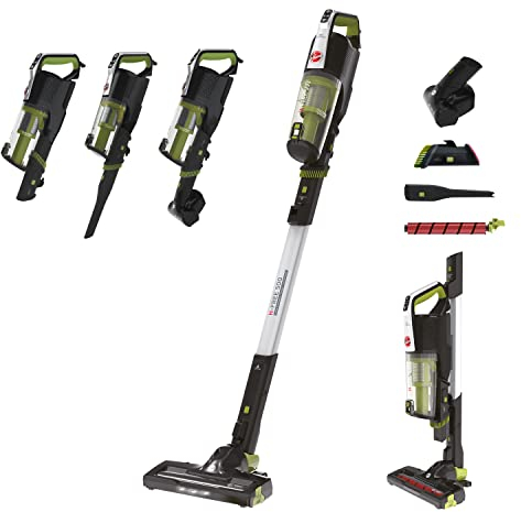 Hoover HF522NPW H-Free 500 - Aspiradora Escoba sin Cable, WiFi, Almacenaje 69 cm ,Especial Hogar y Coche, Ion Litio 22 V, 40 Mins, Cepillo Motorizado Led, Accesorios Pelo Mascota, Rincones y Polvo