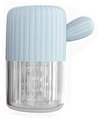 MUDOR Portable Contact Lens Cleaner Machine - Contact Lens Washer with Drawstring for Daily Care Fast Cleaning Soft and Hard Contact Lenses (Quiet Blue)