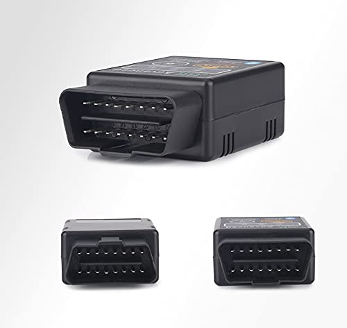 Erisin Mini OBD2 Versione 1.5 Bluetooth Wireless Car Scanner Diagnosi Strumento Android Torque Adapter Scan Code Reader Tester per Android Auto/Cellulari, Windows Phone/Computer