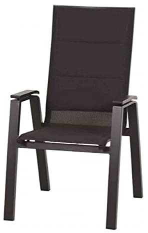 Siena Garden Milano Sessel, anthrazit matt, Aluminium pulverbeschichtet/Ranotex, 59,5x69x105 cm, stapelbar