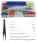 BGTXINGI 560Pcs 8 Colors 14 Kinds 2.54mm Jumpers Wire Kit Breadboard Circuit Board Jumpers Wire PVC Soldering Double-end Tinning Connector Cable(PCB Jump Circuit Board Cable Wire Set) with a Tweezer