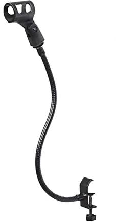 Supporto flessibile per microfono a collo di cigno con morsetto da scrivania, supporto regolabile per microfono da tavolo 360 supporti