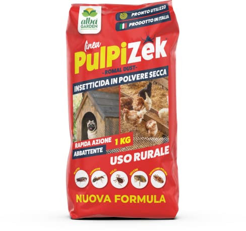 Albagarden - Insetticida per Disinfestazione Ambienti - Rapida Azione Contro Scarafaggi Formiche Zecche Pulci Pidocchi Cimici - Polvere x 1 kg