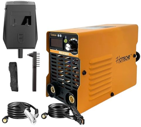 Mini Saldatrice inverter ad Elettrodo per Fabbro da 400 Ampere Super Compatta professionale con cavi e maschera display LCD digitale saldatrice elettrica portatile leggera