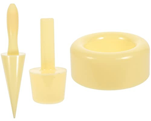 ABOOFAN 1 Juego Molde De Cono De Helado Pegajoso Moldeador Bandeja De Hielo Cono De Galleta Conos Dispensador Molde De Paletas Molde De Hielo Jugar Equipo Multi Gofreras El Plastico Beige