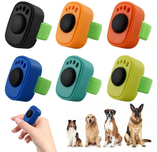 6 Pcs Clicker Cane Addestramento 6 Colori Disponibili Suono Nitido Feedback Preciso Durevole Portatile Ideale Per L'addestramento Di Animali Domestici E L'Allenamento Con Rinforzo Positivo