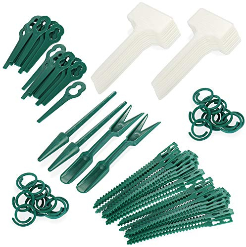 COM-FOUR® Kit de Herramientas de Cultivo de 104 Piezas - Accesorios de jardín con Tenedor de pinchar, Palo de pinchar, Etiquetas para Plantas (Conjunto 1)