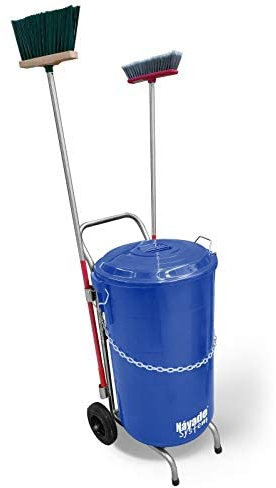 YMBERSA Náyade System Street Cleaning Cart Eco Plus- Carro de Limpieza viaria + Cubo Azul y Tapa 120 Lt.