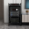 HOFSSI 4-Tier Metal Steel Frame Amplifier Rack，CD Player Stand Stereo Component Storage Cabinet Audio Tower，for Home/Office/Theater(A)