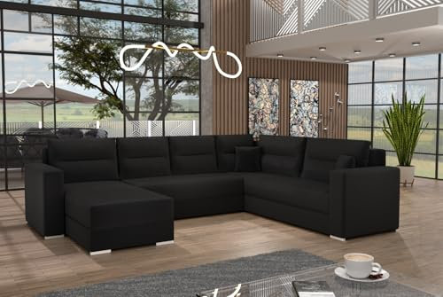 Generisch Sofa Couch Garnitur Sofagarnitur Captain U mit Schlaffunktion Wohnlandschaft