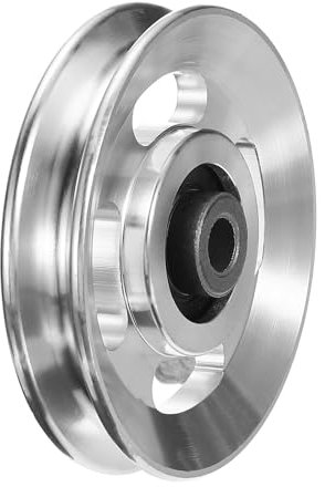 PATIKIL Universal Bearing Pulley Wheel 90mm/3.5, Aluminium Alloy Bearing Pulley Wheel Lifting Bearing Wheel Replace for Gym Equipment Part Cable Machine