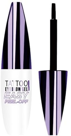 Gel Pour Sourcils Peel Off | Tattoo Eyebrow Gel Easy Peel Off | Gels Sourcil Waterproof et Résistant Transpiration | Tatouage Longue Tenue Jusqu'à 3 Jours | Teinture pour Sourcils Couvrance Moyenne