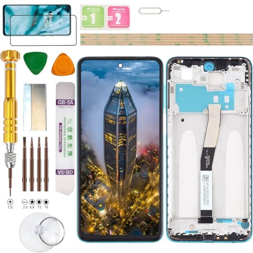 Gadget Troops Conjunto de pantalla LCD para Xiaomi Redmi Note 9 PRO 4G M2003J6B2G / Note 9S M2003J6A1G Kit de repuesto de pantalla (verde)