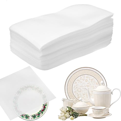 QUARKZMAN 50 Sacchetti Di Schiuma Imbottita, 18 x 10 cm Forniture Per Imballaggio Fogli Di Schiuma Protettiva Per Trasloco E Imballaggio Di Piatti, Porcellane, Libri, Cornici