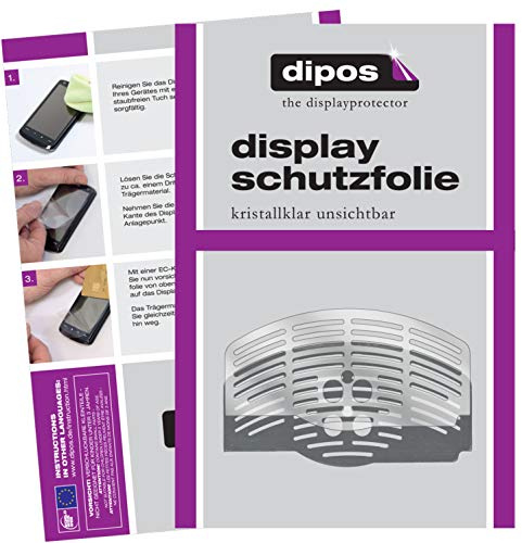 dipos 2X klare Schutzfolie kompatibel mit DeLonghi Magnifica Esam 3200.S EX1 Kaffeevollautomaten – Perfekte Passform für Abtropfblech und Abtropfgitter Kaffeemaschine