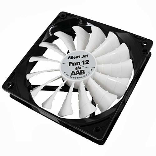 AABCOOLING Silent Jet Fan 12 - Tyst Och Effektiv 120mm Fodral Fläkt Med Vibrationsdämpare, 12V PC-Kylning, Högt Luftflöde, För PC-Fodral