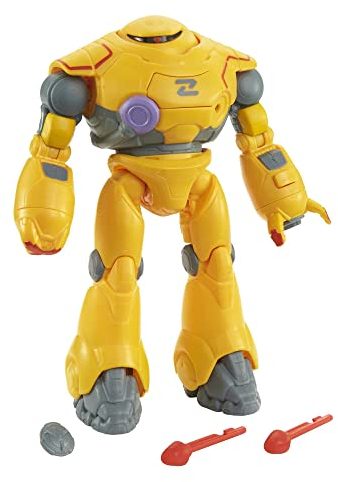 Buzz Lightyear HHJ87 - Zyclops-Roboterfigur mit Kampfausrüstung, 12 bewegliche Gelenke, Armkanone, Spreng- und Schleuderaction und Projektile, Spielzeug für Kinder ab 4 Jahren
