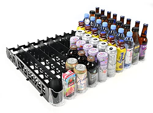 Drink Organizer for Fridge – Visi-Fast Push Dispenser, 12/16oz, 1-Pack