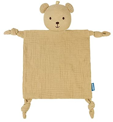 URFEDA Doudou Ours pin Bébé Jouet de Dentition pour Bébé Doux Et Respirable Animal Mignon Couverture Sensorielle Mouchoir en Coton Doudou Poupées Bavoir Serviette Apaisante Jouet de Dentition