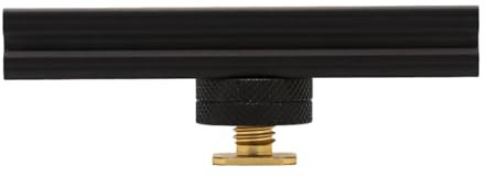 DAGIJIRD Camera Hot Cold Shoe Extension Rail Bracket Bar Mount Bracket for Flash LED Video Light, with 1/4'' Hole