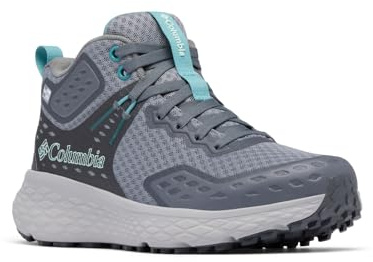 Columbia Women's Konos TRS Outdry Mid, Waterproof Mid Rise Trekking and Hiking Boots, Ti Grey Steel/Teal, 4