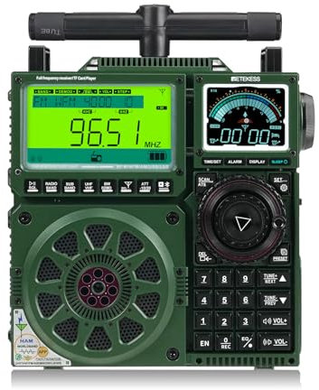 Retekess TR113 Full Band Radio,AIR SSB,Portable Digital Radio,Advanced,APP Remote,Extra Antenna,High Sound Quality,Rechargeable,LSB/USB,Suitable for Radio Enthusiasts