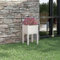 LAPOOH Jardinière d'extérieur Blanc 40x40x70 cm Bois de pin Massif,Jardiniere sur Pieds,Jardiniere Terrasse