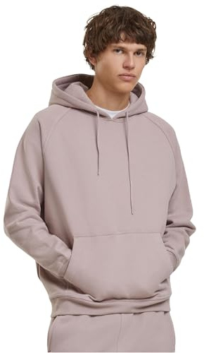 Urban Classics Herren Blank Hoody – Locker geschnittener Kapuzenpullover mit Kängurutasche und verstellbarer Kapuze für Freizeit Alltag Sport und Streetwear,Duskrose,4XL