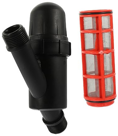 TINEASUR Filtro Per Irrigazione a Forma Di y in Acciaio Resistente 1 Per Giardinaggio a Goccia, Strumento Di Irrigazione Portatile a Risparmio Idrico Rete Removibile Per Filtraggio Sabbia e Detriti