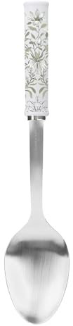 Laura Ashley Cucchia da Portata in Acciaio Inox da 13 Pollici - Cucchiaio Grande Resistente al Calore, Lavabile in Lavastoviglie e Multiuso con Impugnatura Soft Touch, Perfetto per Servire con Stile
