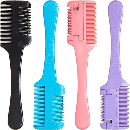 Healeved 4stücke Haarschneidekamm Mit Rasierkamm Haarausdünnungskamm Tragbarer Haarschneider Haarschneidewerkzeug Haarausdünner Haarstyling-zubehör Haarausdünnungswerkzeug