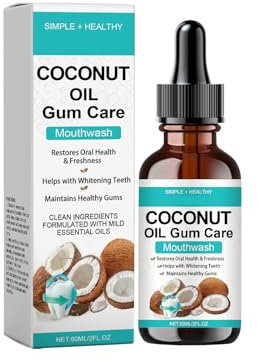 Enjuague Bucal Natural De Aceite De Coco,Para Aliento Fresco E Higiene Bucal Saludable,Limpieza Suave De La Cavidad Oral,Ideal Para La Rutina Diaria De Cuidado Dental.