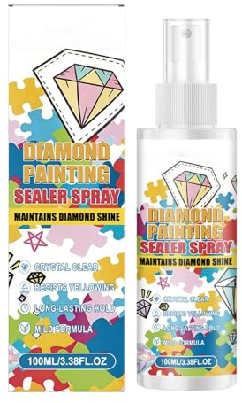 Generisch Pegamento para pintura de diamantes de imitación, 100 ml, resistente al polvo, secado rápido, sellador de pintura de diamantes, pegamento protector para arte de estrás para proyectos