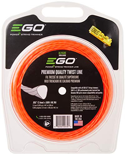 EGO Power+ AL2450S 0.095 Premium Quality Twist Line 15-Inch String Trimmer, Orange